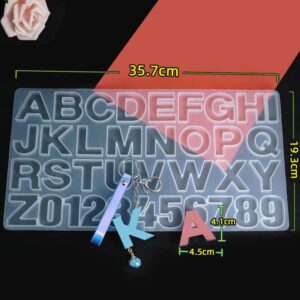 Moule Alphabet et Chiffres en Silicone pour Résine époxy